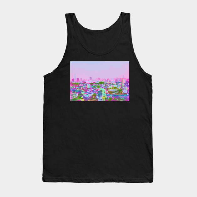 Globalization and climate change city in the morning Tank Top by Uniquepixx